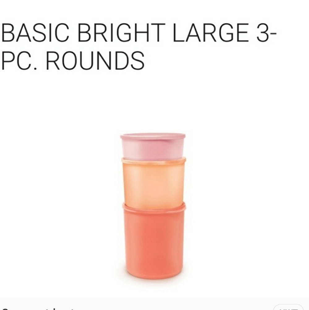 3 Piece Tupperware